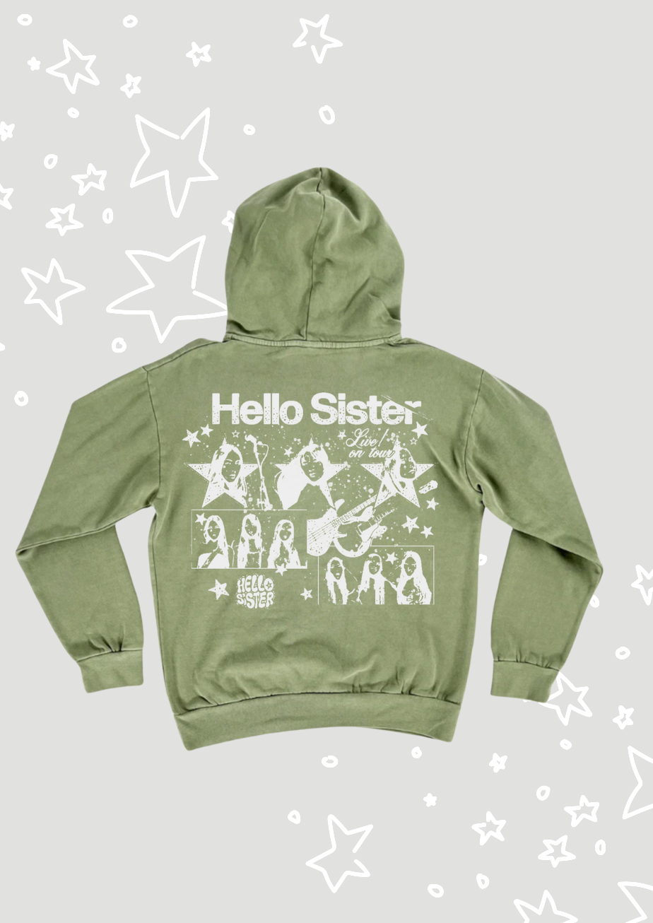 Sage Green Star Hoodie