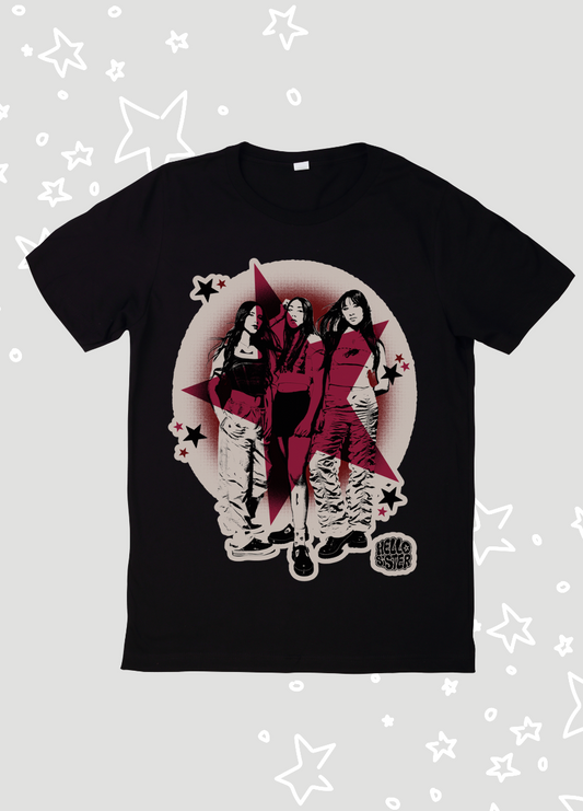 Hello Sister Black Star T-Shirt